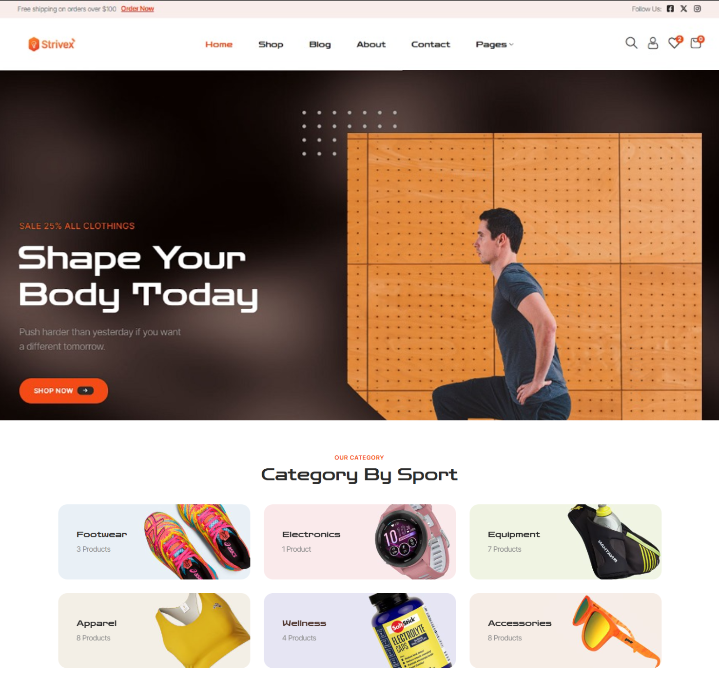 StriveX WordPress Theme